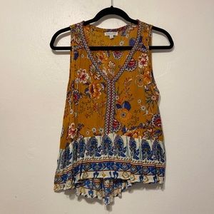 S - Vibrant floral blouse